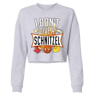 I Don't Give A Schnitzel Cropped Pullover Crew