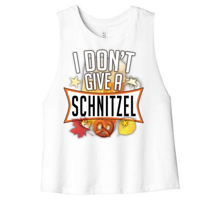 I Don't Give A Schnitzel Women's Racerback Cropped Tank