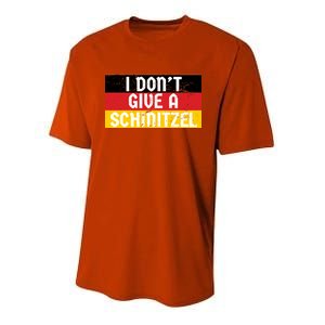 I Don't Give A Schnitzel Funny Oktoberfest Youth Performance Sprint T-Shirt