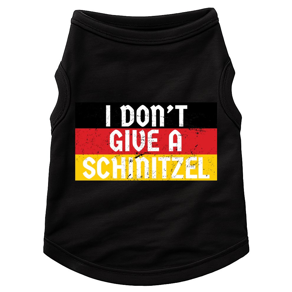 I Don't Give A Schnitzel Funny Oktoberfest Doggie Tank