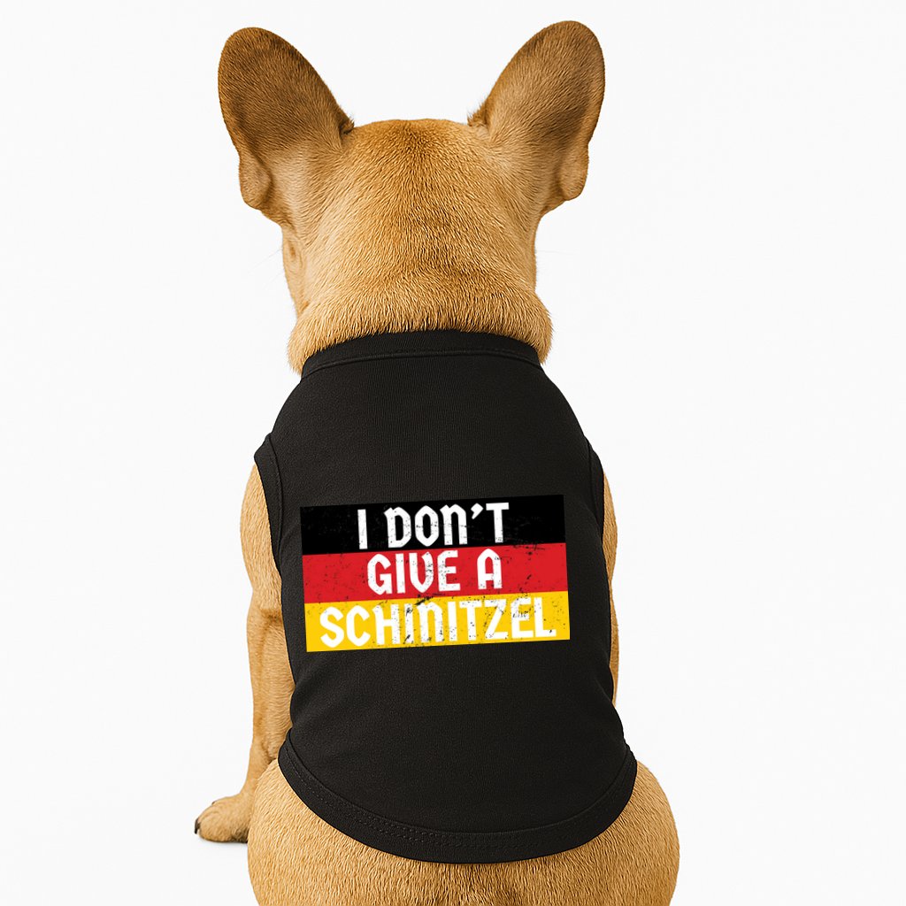 I Don't Give A Schnitzel Funny Oktoberfest Doggie Tank