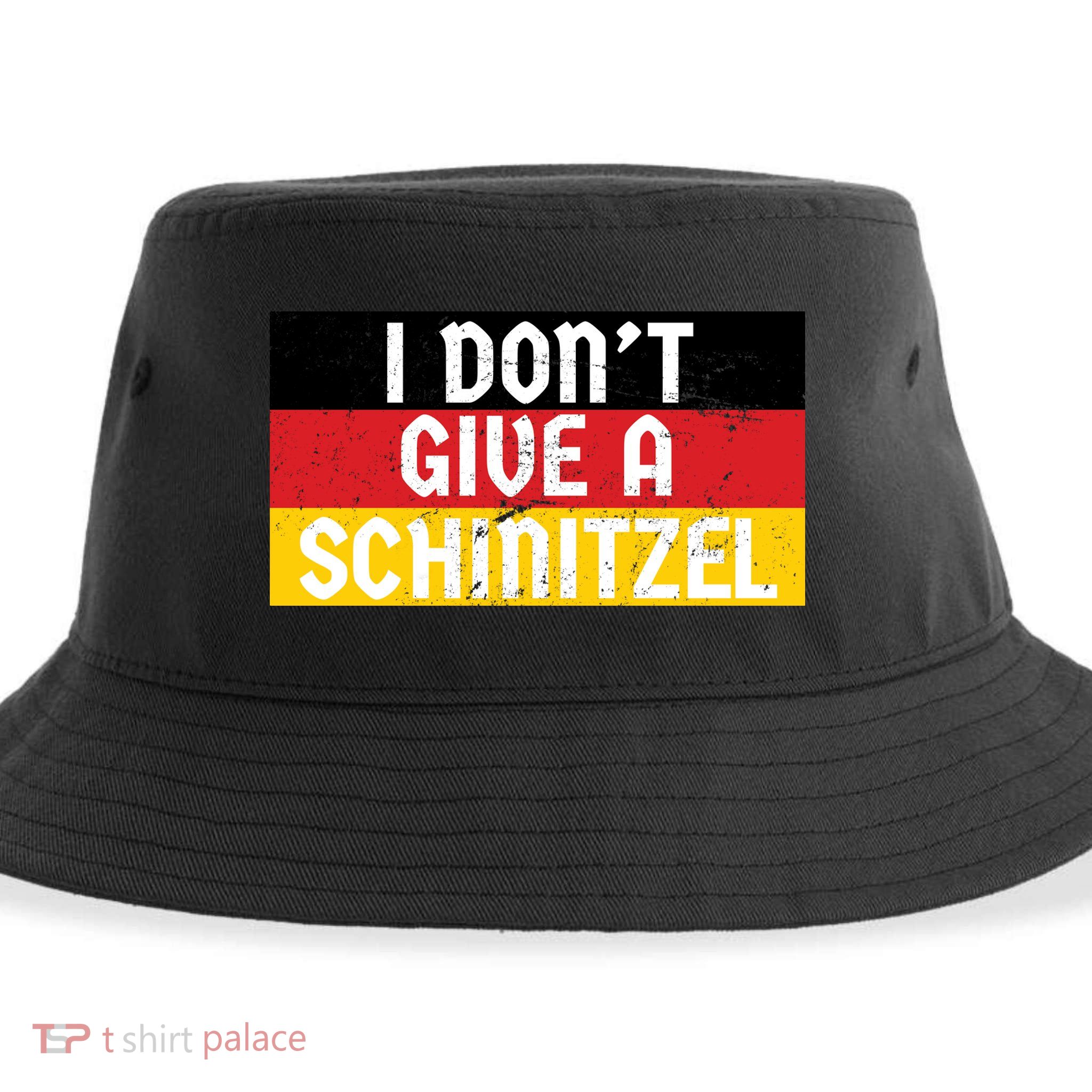 I Don't Give A Schnitzel Funny Oktoberfest Sustainable Bucket Hat
