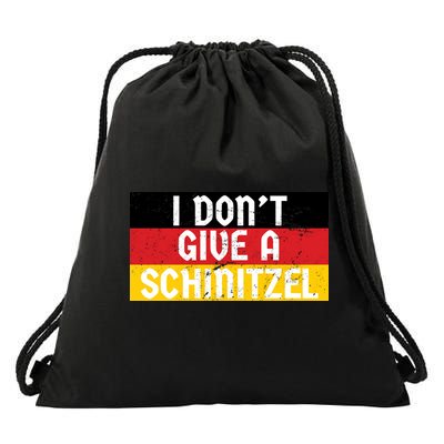 I Don't Give A Schnitzel Funny Oktoberfest Drawstring Bag
