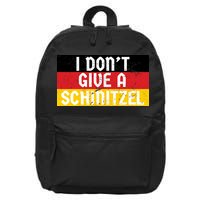 I Don't Give A Schnitzel Funny Oktoberfest 16 in Basic Backpack