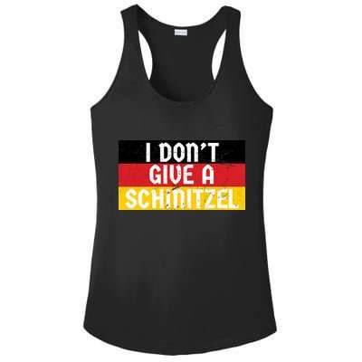 I Don't Give A Schnitzel Funny Oktoberfest Ladies PosiCharge Competitor Racerback Tank