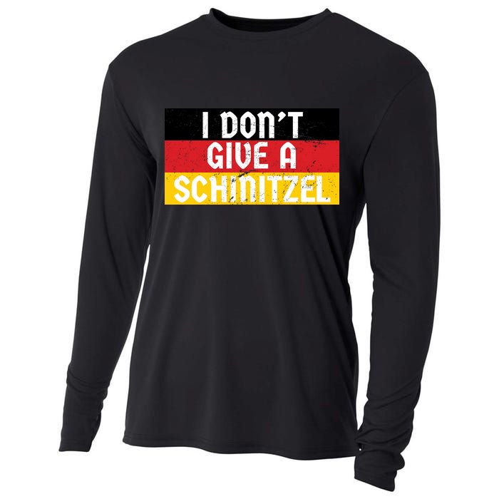 I Don't Give A Schnitzel Funny Oktoberfest Cooling Performance Long Sleeve Crew
