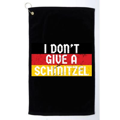 I Don't Give A Schnitzel Funny Oktoberfest Golf Towel