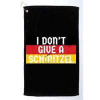 I Don't Give A Schnitzel Funny Oktoberfest Golf Towel