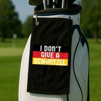 I Don't Give A Schnitzel Funny Oktoberfest Golf Towel