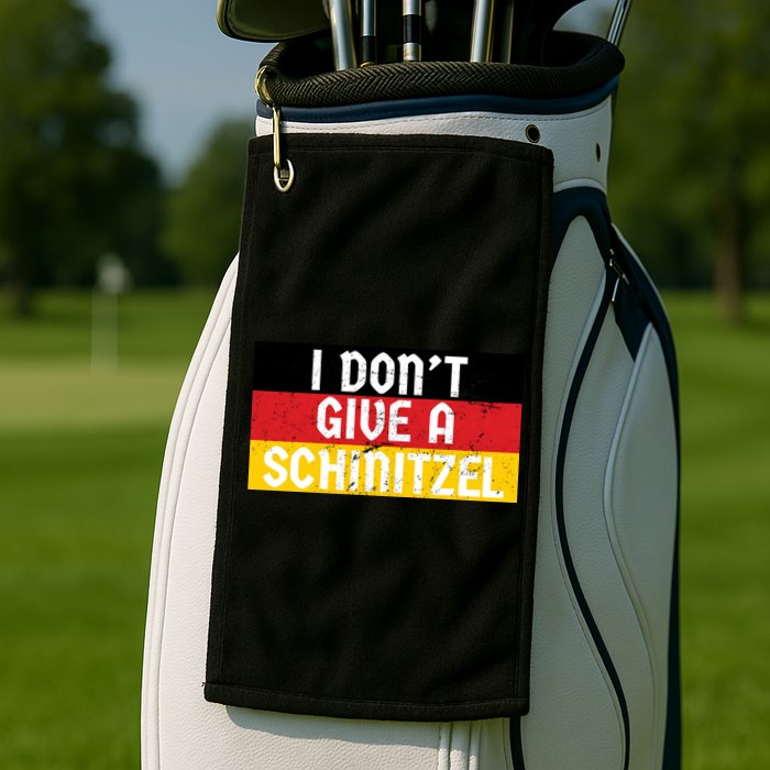 I Don't Give A Schnitzel Funny Oktoberfest Golf Towel