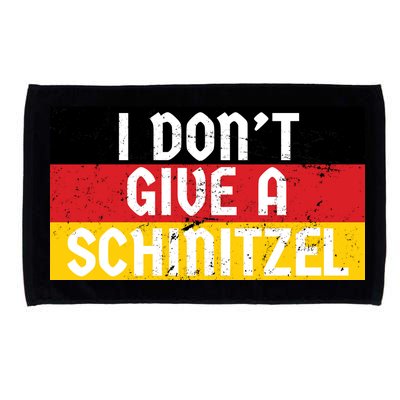 I Don't Give A Schnitzel Funny Oktoberfest Microfiber Hand Towel