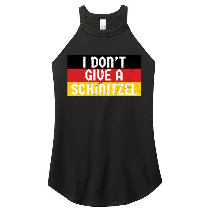 I Don't Give A Schnitzel Funny Oktoberfest Women's Perfect Tri Rocker Tank