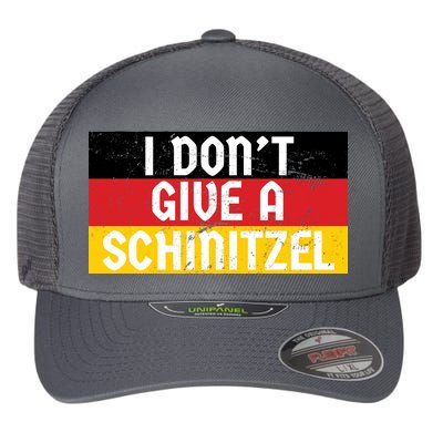 I Don't Give A Schnitzel Funny Oktoberfest Flexfit Unipanel Trucker Cap