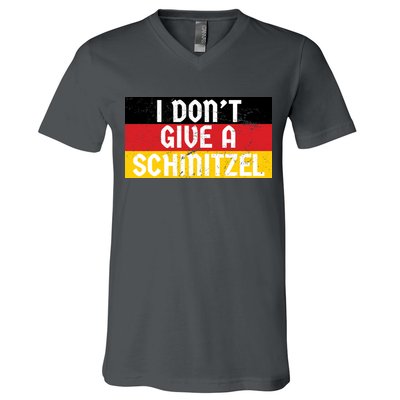 I Don't Give A Schnitzel Funny Oktoberfest V-Neck T-Shirt