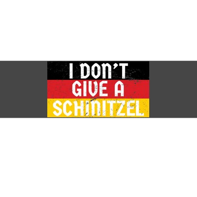 I Don't Give A Schnitzel Funny Oktoberfest Bumper Sticker