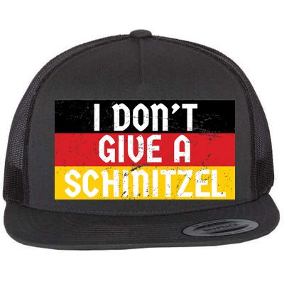 I Don't Give A Schnitzel Funny Oktoberfest Flat Bill Trucker Hat