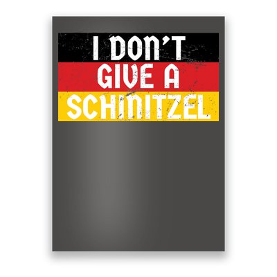 I Don't Give A Schnitzel Funny Oktoberfest Poster