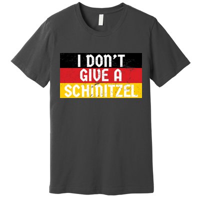 I Don't Give A Schnitzel Funny Oktoberfest Premium T-Shirt