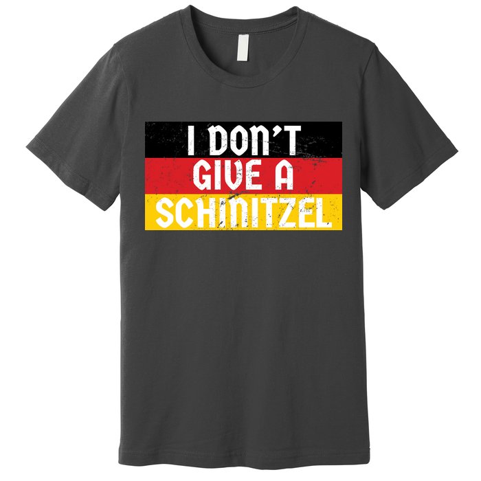 I Don't Give A Schnitzel Funny Oktoberfest Premium T-Shirt