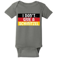 I Don't Give A Schnitzel Funny Oktoberfest Baby Bodysuit