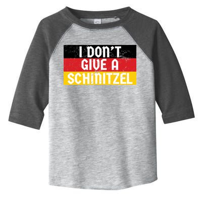 I Don't Give A Schnitzel Funny Oktoberfest Toddler Fine Jersey T-Shirt