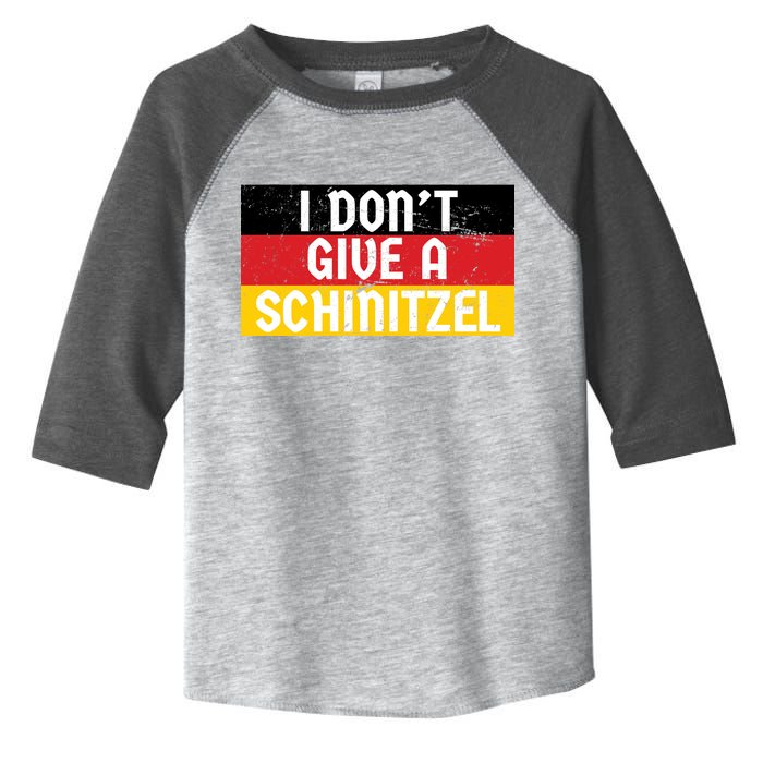 I Don't Give A Schnitzel Funny Oktoberfest Toddler Fine Jersey T-Shirt