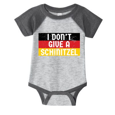 I Don't Give A Schnitzel Funny Oktoberfest Infant Baby Jersey Bodysuit