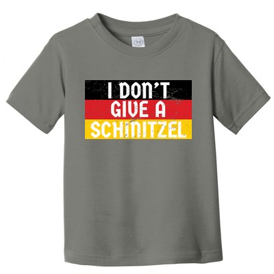 I Don't Give A Schnitzel Funny Oktoberfest Toddler T-Shirt