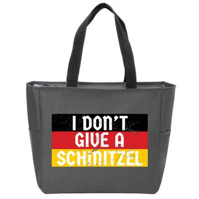 I Don't Give A Schnitzel Funny Oktoberfest Zip Tote Bag