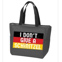 I Don't Give A Schnitzel Funny Oktoberfest Zip Tote Bag
