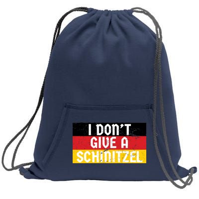 I Don't Give A Schnitzel Funny Oktoberfest Sweatshirt Cinch Pack Bag