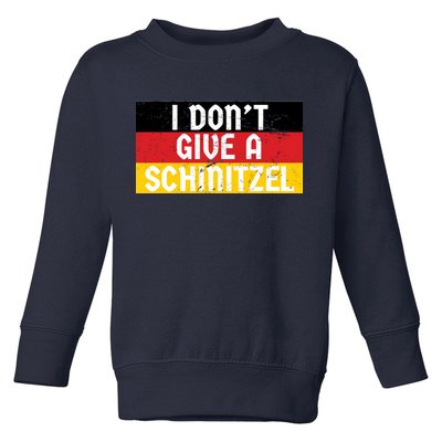 I Don't Give A Schnitzel Funny Oktoberfest Toddler Sweatshirt