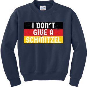 I Don't Give A Schnitzel Funny Oktoberfest Kids Sweatshirt