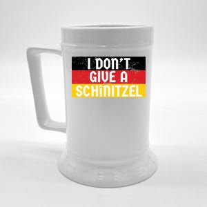 I Don't Give A Schnitzel Funny Oktoberfest Beer Stein