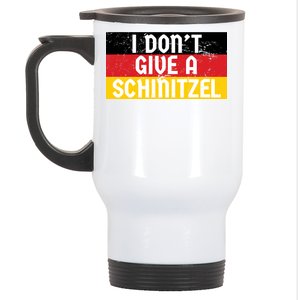 I Don't Give A Schnitzel Funny Oktoberfest Stainless Steel Travel Mug