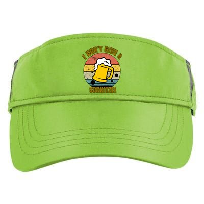 I Don't Give A Schnitzel Funny Oktoberfest Beer Adult Drive Performance Visor