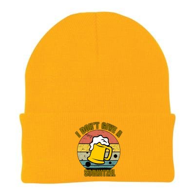 I Don't Give A Schnitzel Funny Oktoberfest Beer Knit Cap Winter Beanie