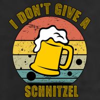 I Don't Give A Schnitzel Funny Oktoberfest Beer 7 Panel Mesh Trucker Snapback Hat