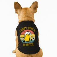 I Don't Give A Schnitzel Funny Oktoberfest Beer Doggie Tank