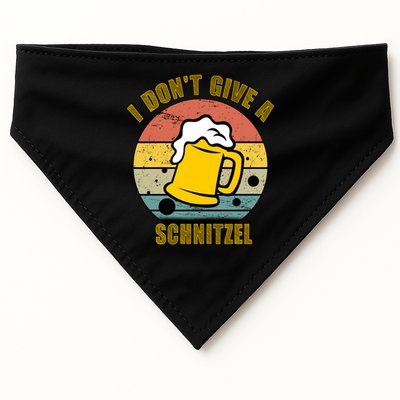 I Don't Give A Schnitzel Funny Oktoberfest Beer USA-Made Doggie Bandana
