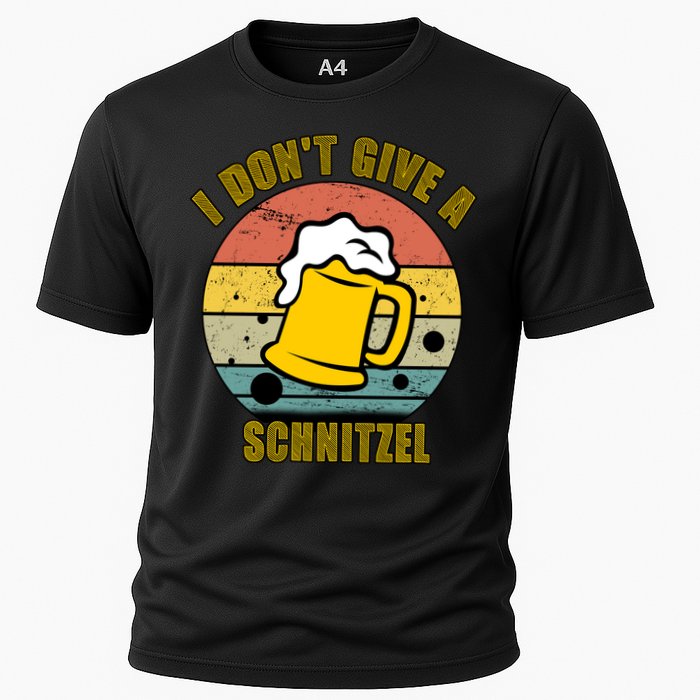 I Don't Give A Schnitzel Funny Oktoberfest Beer Cooling Performance Crew T-Shirt