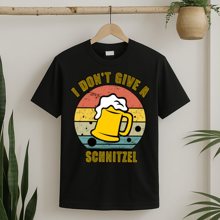 I Don't Give A Schnitzel Funny Oktoberfest Beer T-Shirt