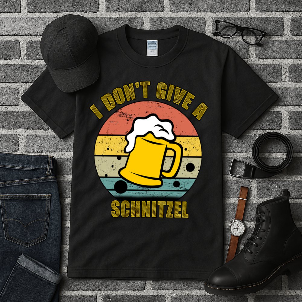 I Don't Give A Schnitzel Funny Oktoberfest Beer Tall T-Shirt