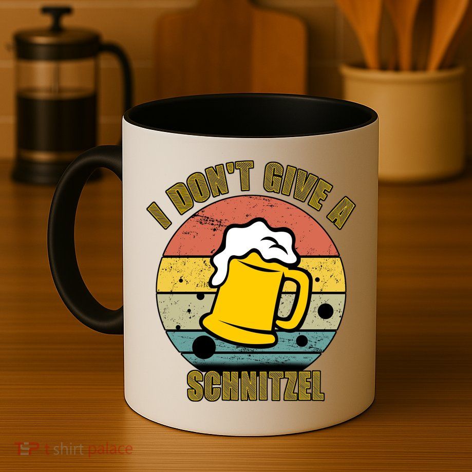 I Don't Give A Schnitzel Funny Oktoberfest Beer Mug