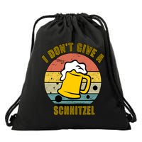 I Don't Give A Schnitzel Funny Oktoberfest Beer Drawstring Bag