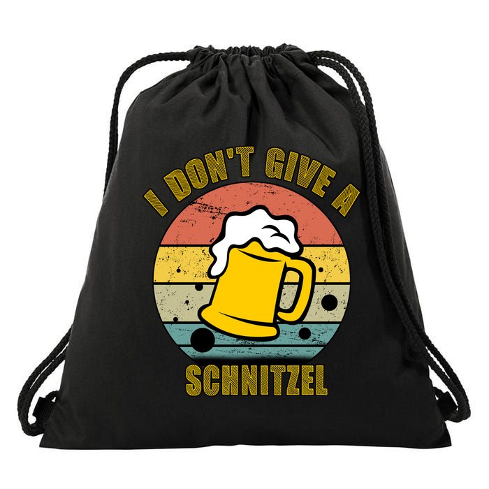 I Don't Give A Schnitzel Funny Oktoberfest Beer Drawstring Bag