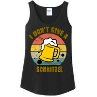 I Don't Give A Schnitzel Funny Oktoberfest Beer Ladies Essential Tank