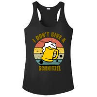 I Don't Give A Schnitzel Funny Oktoberfest Beer Ladies PosiCharge Competitor Racerback Tank