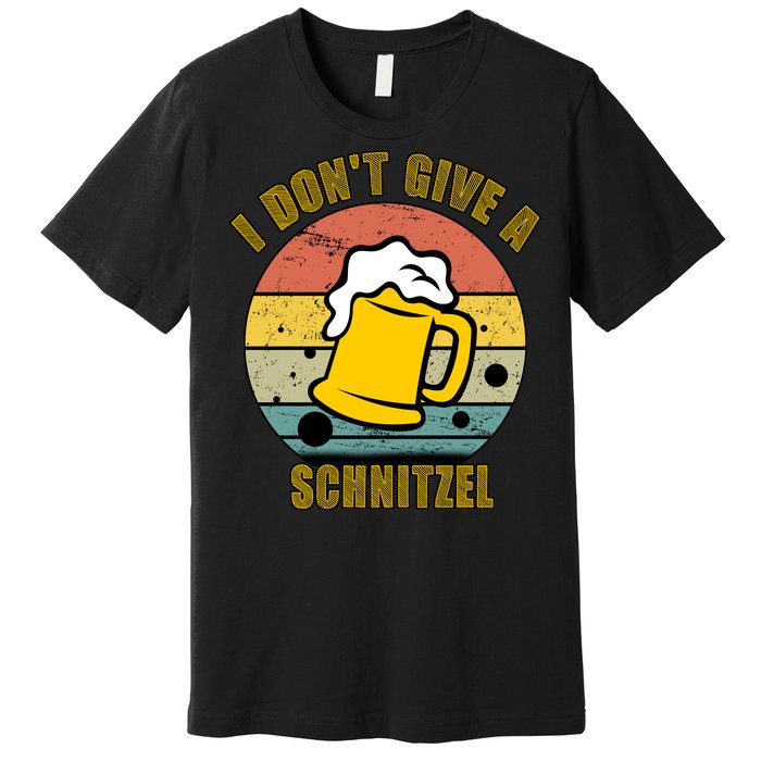 I Don't Give A Schnitzel Funny Oktoberfest Beer Premium T-Shirt