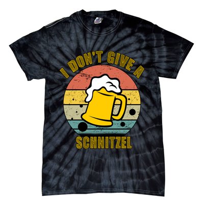 I Don't Give A Schnitzel Funny Oktoberfest Beer Tie-Dye T-Shirt